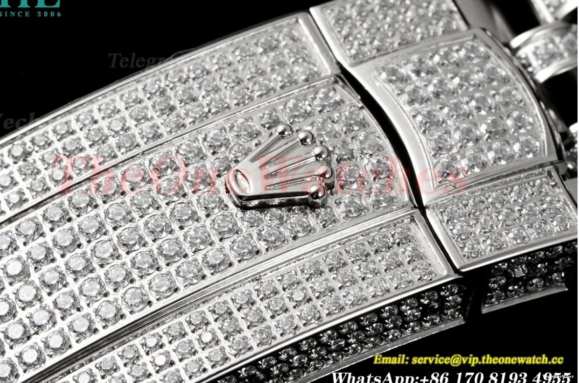 Datejust Full Dia A2824 Arabic 41mm SS Diamonds SS GMF 904L 0227